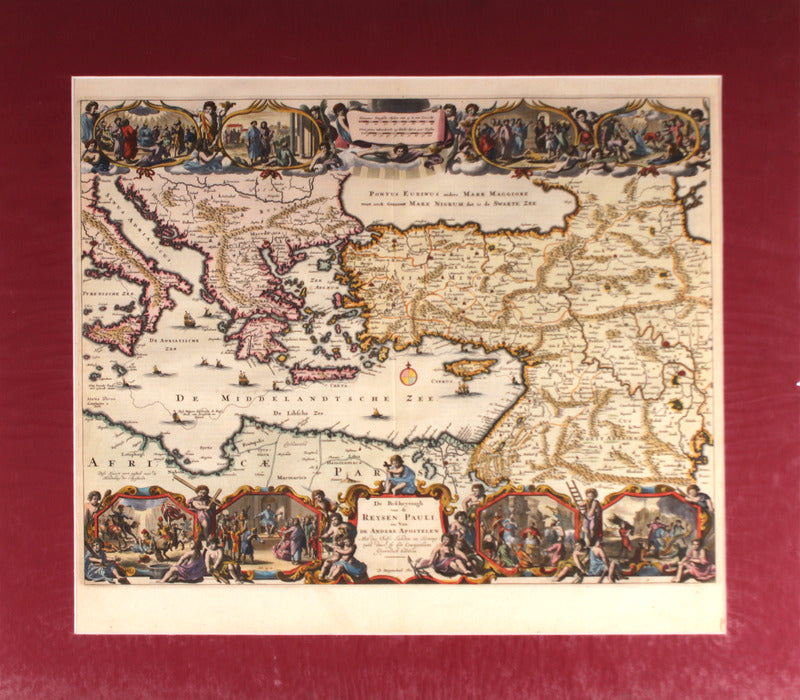 CARTOGRAFIA - SÃ‰CULO XVIII - VIAGENS DE S. PAULO / CARTHOGRAPHY - 18th CENT. - TRAVELS OF ST. PAUL.