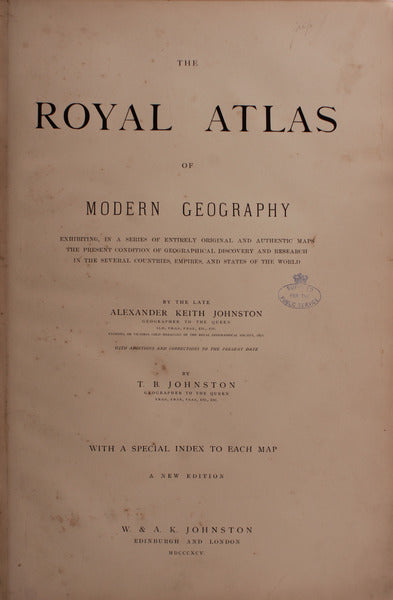 THE ROYAL ATLAS OF MODERN GEOGRAPHY.