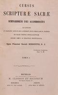 CURSUS SCRIPTURAE SACRAE. Seminariorum Usui Accommodatus.