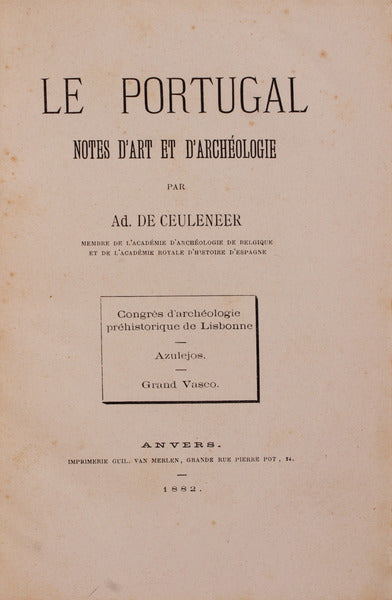 LE PORTUGAL. Notes d'Art et d'ArchÃ©ologie.