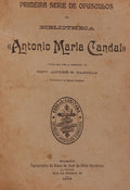 BIBLIOTHECA ANTONIO MARIA CANDAL.