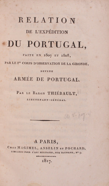 RELATION DE L'EXPÃ‰DITION DU PORTUGAL.