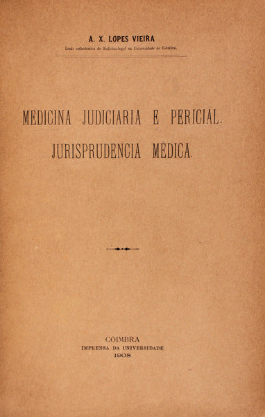 MEDICINA JUDICIARIA E PERICIAL. Jurisprudencia MÃ©dica.