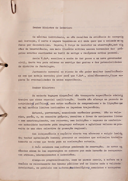 DISCURSOS ORIGINAIS PROFERIDOS DURANTE O ESTADO NOVO.