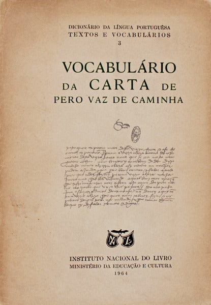 VOCABULÃRIO DA CARTA DE PERO VAZ DE CAMINHA.