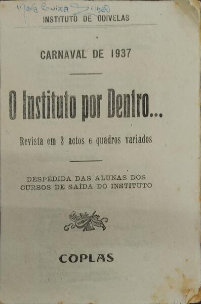 INSTITUTO (O) POR DENTRO.