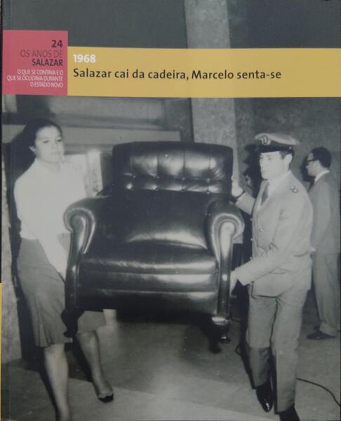 SALAZAR CAI DA CADEIRA, MARCELO SENTA-SE. 1968.