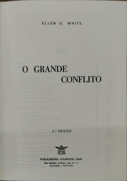 O GRANDE CONFLITO. [3.Âª EDIÃ‡ÃƒO]