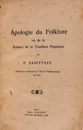 APOLOGIE DU FOLKLORE. [Com 16 Outros Artigos].