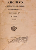 ARCHIVO PORTUGUEZ ORIENTAL, FASCICULO 5Âº.