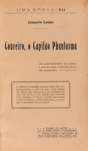 COUCEIRO, O CAPITÃƒO PHANTASMA.