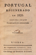 PORTUGAL REGENERADO EM 1820.