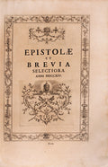 CLEMENTIS UNDECIMI PONT. MAX. EPISTOLAE, ET BREVIA SELECTIORA.