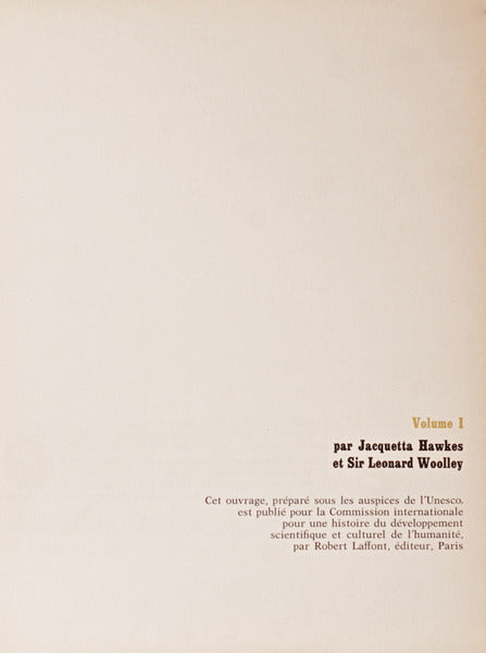 HISTOIRE DU DEVELOPPEMENT CULTUREL ET SCIENTIFIQUE DE L'HUMANITE. [10 VOLS.] [HISTOIRE DE L' HUMANITE]