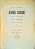A DITADURA REPUBLICANA SEGUNDO AUGUSTO COMTE.