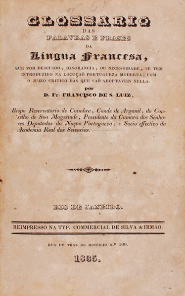 GLOSSARIO DAS PALAVRAS E FRASES DA LINGUA FRANCESA.