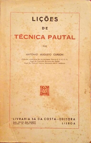 LIÃ‡Ã•ES DE TÃ‰CNICA PAUTAL.