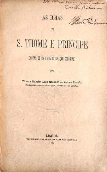 AS ILHAS DE S. THOMÃ‰ E PRINCIPE.