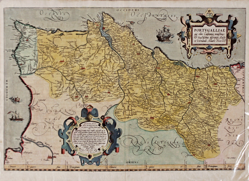 CARTOGRAFIA. SÃ‰C. XVI  [O MAIS ANTIGO MAPA DE PORTUGAL].