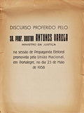 DISCURSO PROFERIDO PELO SR. PROF. DOUTOR ANTUNES VARELA.