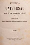 HISTÃ“RIA UNIVERSAL DESDE OS TEMPOS PRIMITIVOS ATÃ‰ 1850.
