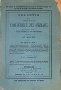 BULLETIN DE LA SOCIÃ‰TÃ‰ ROYALE PROTECTRICE DES ANIMAUX.