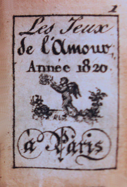 JEUX (LES) DE L'AMOUR. [Almanaque em Miniatura]