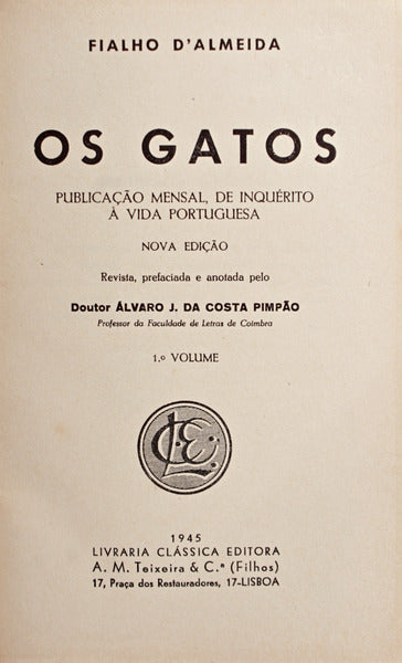OS GATOS. [7.Âª EDIÃ‡ÃƒO]