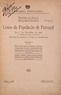 CENSO DA POPULAÃ‡ÃƒO DE PORTUGAL. NO 1Âº DE DEZEMBRO DE 1920.