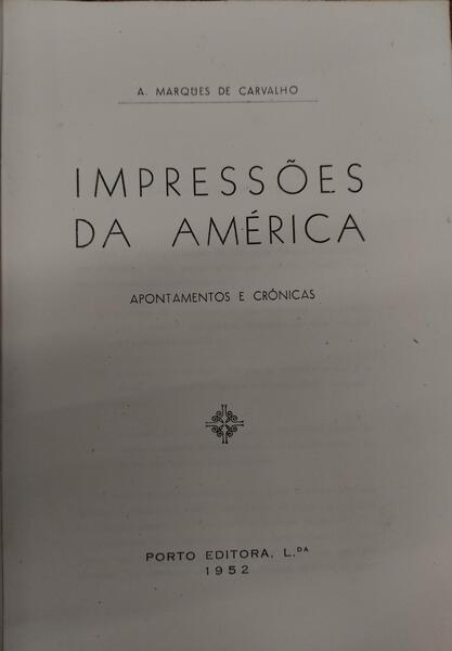 IMPRESSÃ•ES DA AMÃ‰RICA.