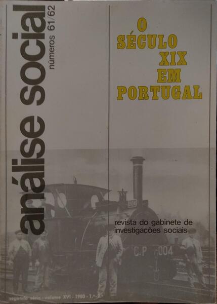 ANÃLISE SOCIAL, REVISTA DO GABINETE DE INVESTIGAÃ‡Ã•ES SOCIAIS, N.Âº 061-062, 1980.