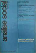 ANÃLISE SOCIAL, REVISTA DO GABINETE DE INVESTIGAÃ‡Ã•ES SOCIAIS, N.Âº 052, 1977.