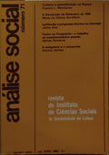 ANÃLISE SOCIAL, REVISTA DO INSTITUTO DE CIÃŠNCIAS SOCIAIS DA UNIVERSIDADE DE LISBOA, N.Âº 071, 1982.