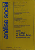 ANÃLISE SOCIAL, REVISTA DO INSTITUTO DE CIÃŠNCIAS SOCIAIS DA UNIVERSIDADE DE LISBOA, N.Âº 086, 1985.