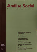ANÃLISE SOCIAL, REVISTA DO INSTITUTO DE CIÃŠNCIAS SOCIAIS DA UNIVERSIDADE DE LISBOA, N.Âº 165, 2003.