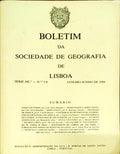 BOLETIM DA SOCIEDADE DE GEOGRAFIA DE LISBOA, N.Âº 1-6, JANEIRO-JUNHO 1984.