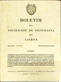 BOLETIM DA SOCIEDADE DE GEOGRAFIA DE LISBOA, N.Âº 7-12, JULHO-DEZEMBRO 1986.