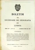 BOLETIM DA SOCIEDADE DE GEOGRAFIA DE LISBOA, N.Âº 1-6, JANEIRO-JUNHO 1987.