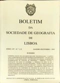 BOLETIM DA SOCIEDADE DE GEOGRAFIA DE LISBOA, SÃ‰RIE 119.Âª, JANEIRO-DEZEMBRO N.Âº 1-12, 2001.