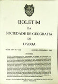 BOLETIM DA SOCIEDADE DE GEOGRAFIA DE LISBOA, N.Âº 1-12, JANEIRO-DEZEMBRO 2002.