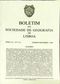 BOLETIM DA SOCIEDADE DE GEOGRAFIA DE LISBOA, N.Âº 1-12, JANEIRO-DEZEMBRO 2003.