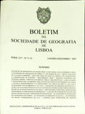 BOLETIM DA SOCIEDADE DE GEOGRAFIA DE LISBOA, N.Âº 1-12, JANEIRO-DEZEMBRO 2007.