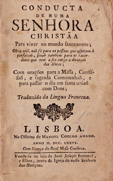 CONDUCTA DE HUMA SENHORA CHRISTÃƒ PARA VIVER NO MUNDO SANTAMENTE.