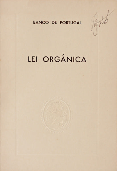 LEI ORGÃ‚NICA DO BANCO DE PORTUGAL, 1977.
