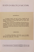 REVISTA DA BIBLIOTECA NACIONAL.