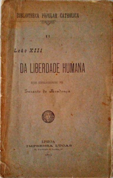 DA LIBERDADE HUMANA.