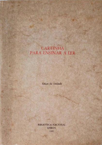 CARTINHA PARA ENSINAR A LER.