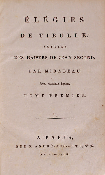 Ã‰LÃ‰GIES DE TIBULE.
