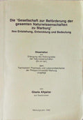GESELLSCHAFT ZUR BEFORDERUNG DER GESAMTEN NATURWISSENSCHAFTEN ZU MARBURG.