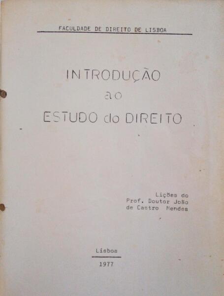 INTRODUÃ‡ÃƒO AO ESTUDO DO DIREITO.